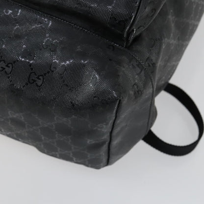 Gucci Buckle Backpack GG Imprime, BLACK, CANVAS, Backpack