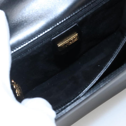 Gucci Vintage Handbag Leather, BLACK, LEATHER, Handbag