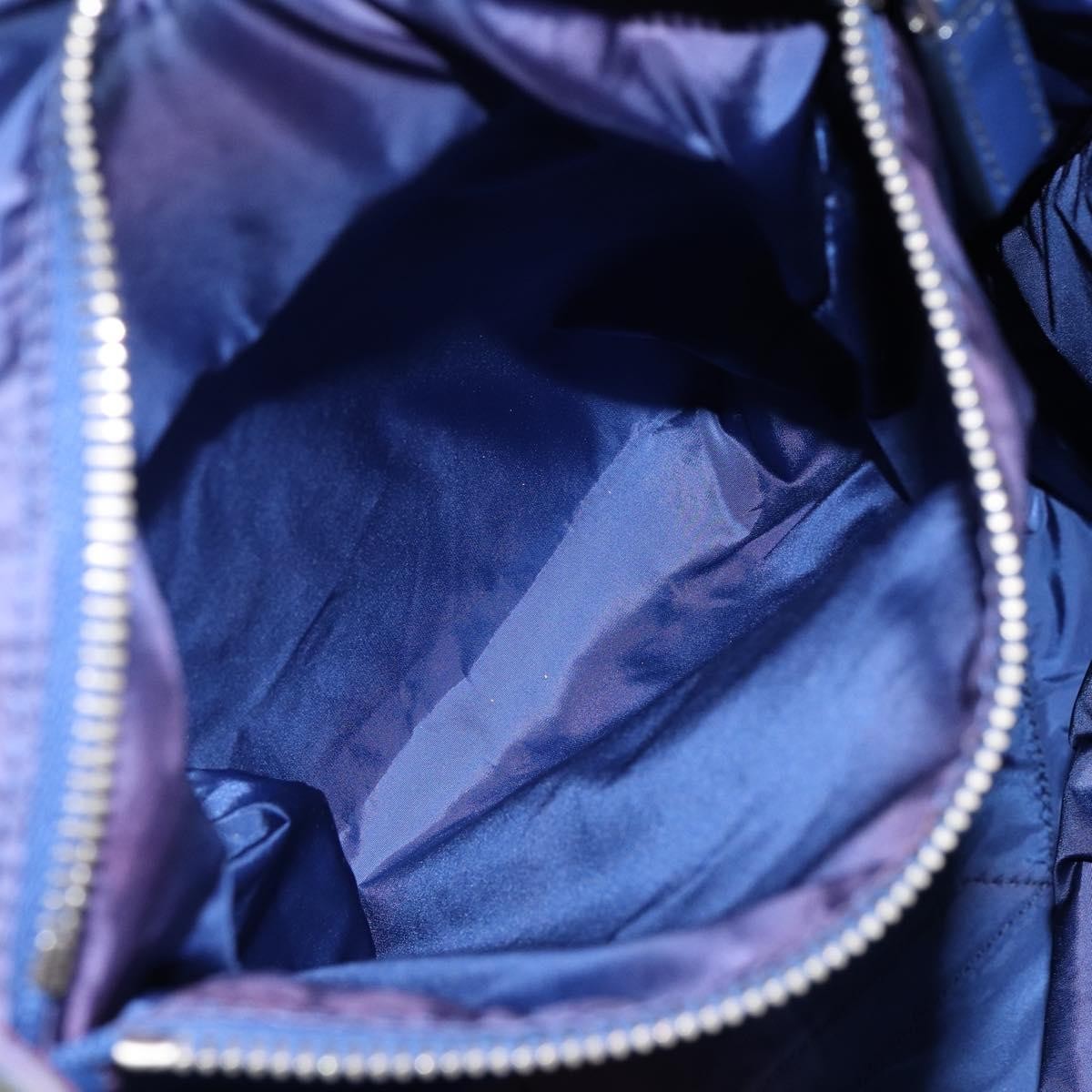 Prada Floreal Tote Printed Tessuto, BLUE, NYLON, Tote bag