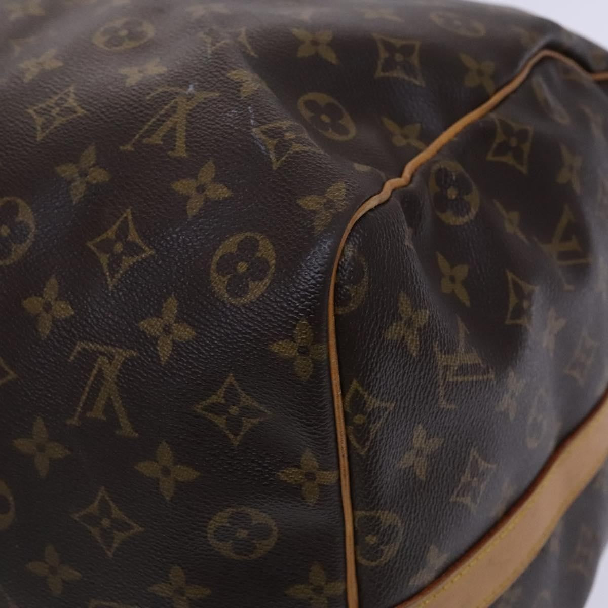 Louis Vuitton Keepall Bandouliere Bag Monogram Canvas, BROWN, CANVAS, Travel bag
