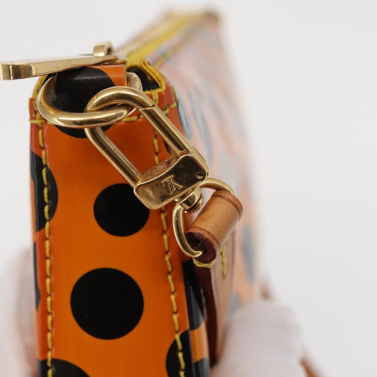 Louis Vuitton Pochette Accessoires NM Kusama Infinity Dots Monogram Vernis, YELLOW, PATENT_LEATHER, Clutche & pouche