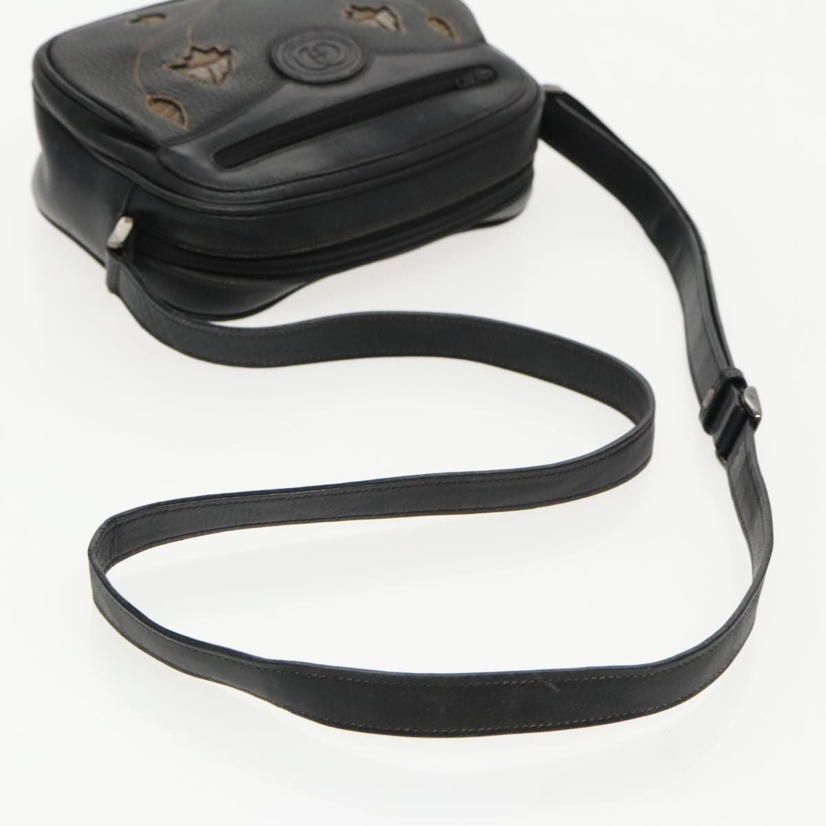 Gucci Vintage Shoulder Bag Leather, BLACK, LEATHER, Shoulder bag