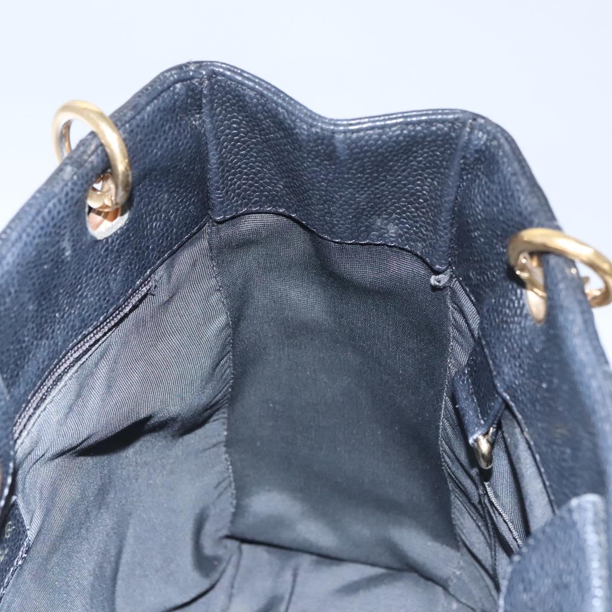 Chanel Petite Shopping Tote Quilted Caviar, BLACK, LEATHER, Tote bag