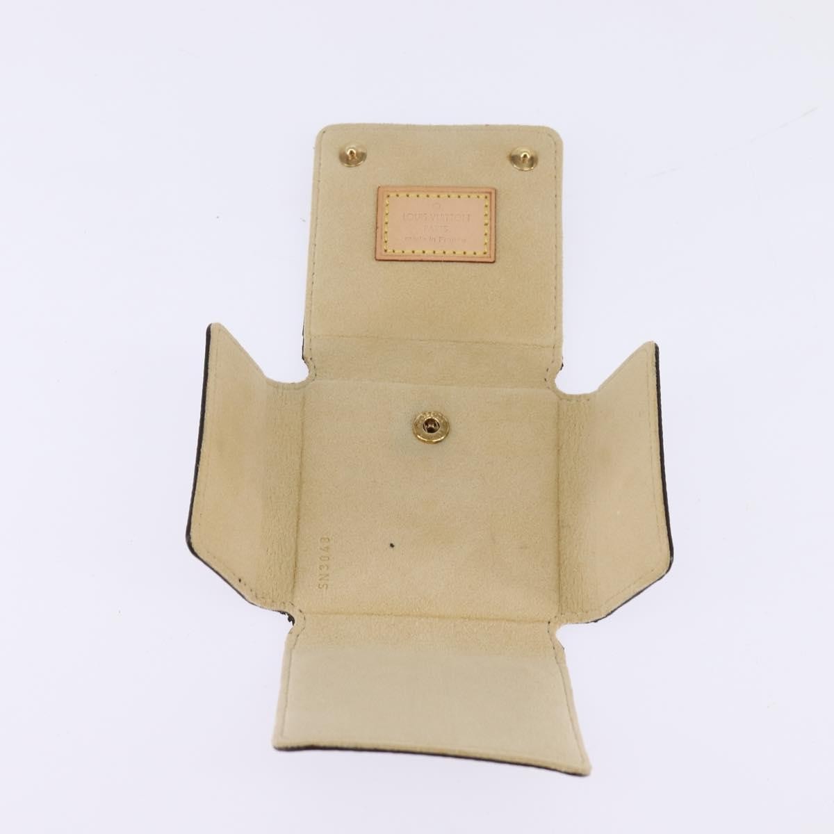 Louis Vuitton CASE JEWELRY BOX Canvas, BROWN, CANVAS, Wallets