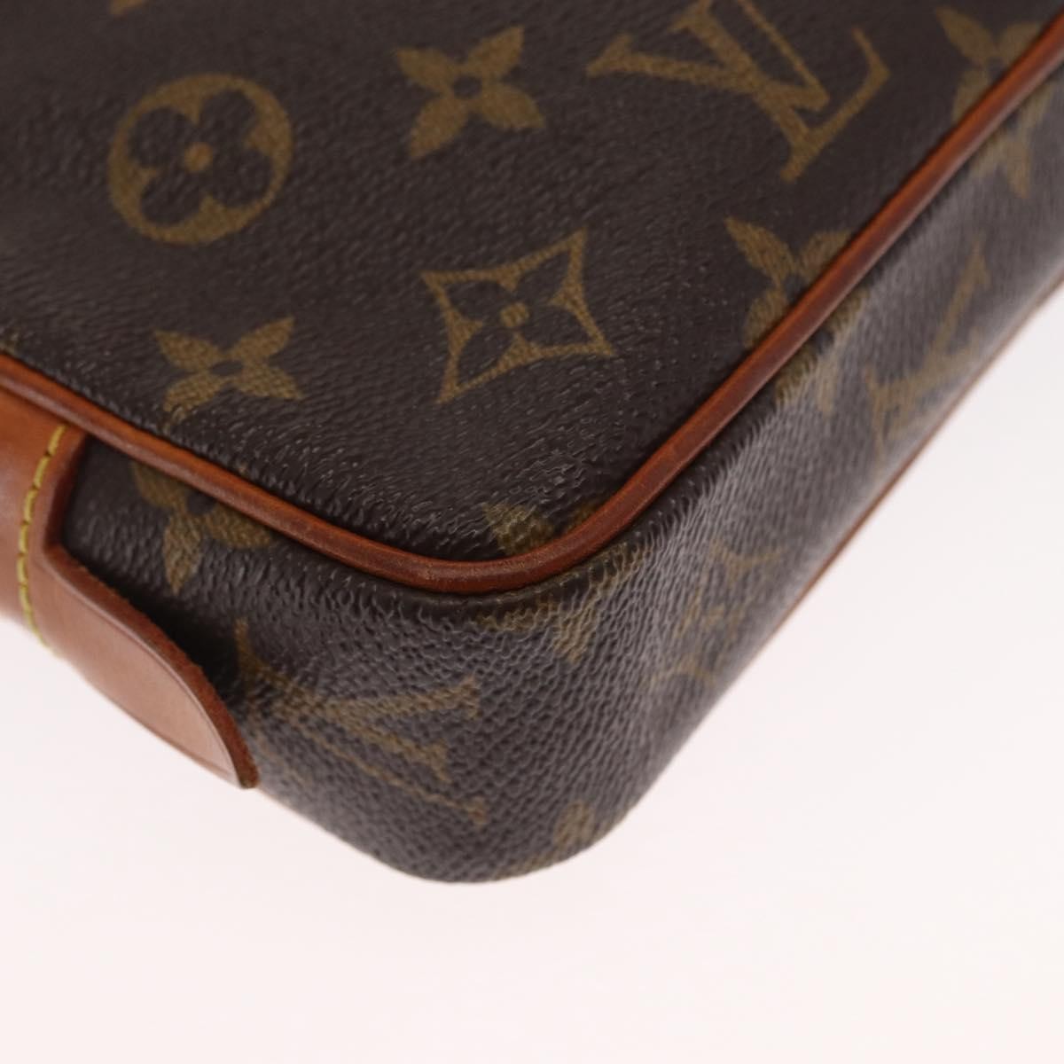 Louis Vuitton Pochette Marly Bandouliere Bag Monogram Canvas, BROWN, CANVAS, Clutche & pouche
