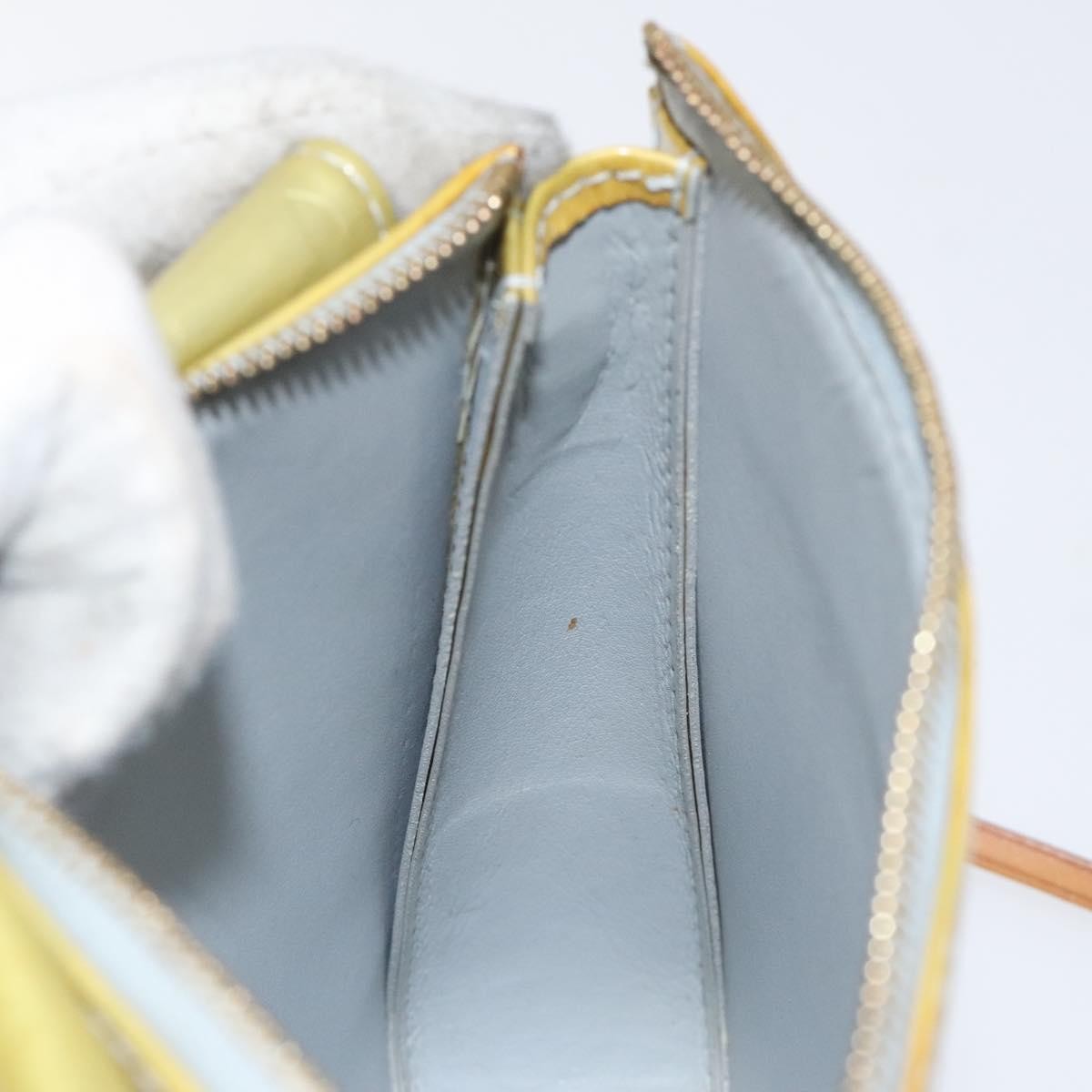 Louis Vuitton Mott Handbag Monogram Vernis, BEIGE, PATENT_LEATHER, Clutche & pouche