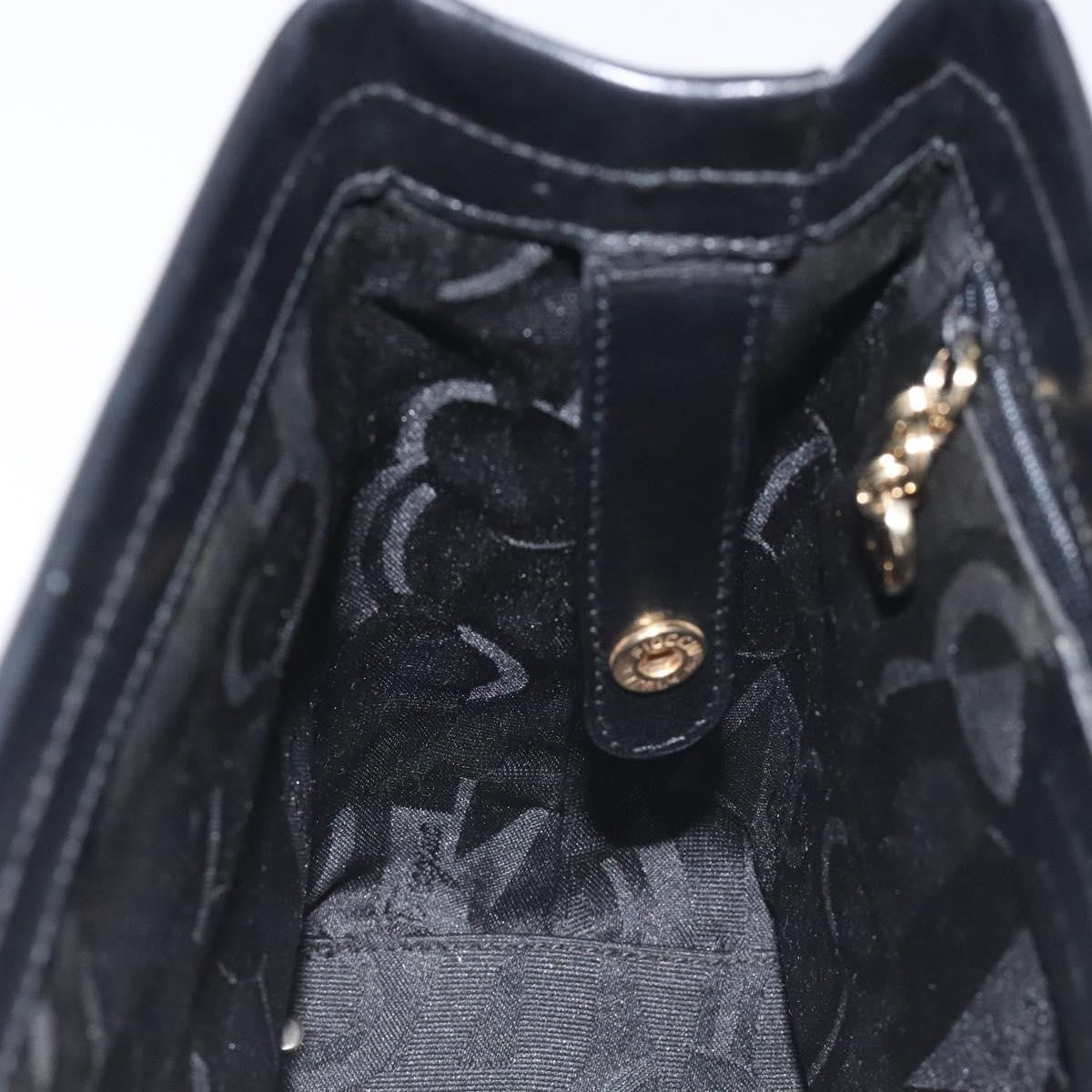 Salvatore Ferragamo Vala Shoulder Bag Leather, BLACK, LEATHER, Shoulder bag