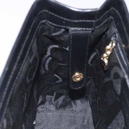 Salvatore Ferragamo Vala Shoulder Bag Leather, BLACK, LEATHER, Shoulder bag