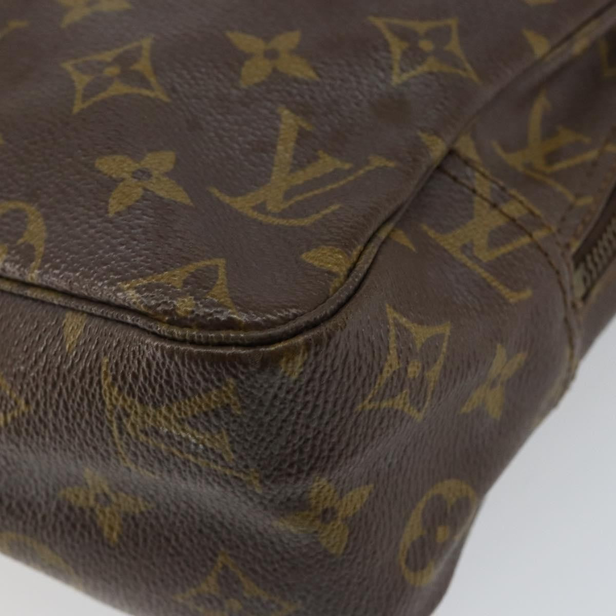 Louis Vuitton Trousse Toiletry Pouch Monogram Canvas, BROWN, CANVAS, Toiletry Case