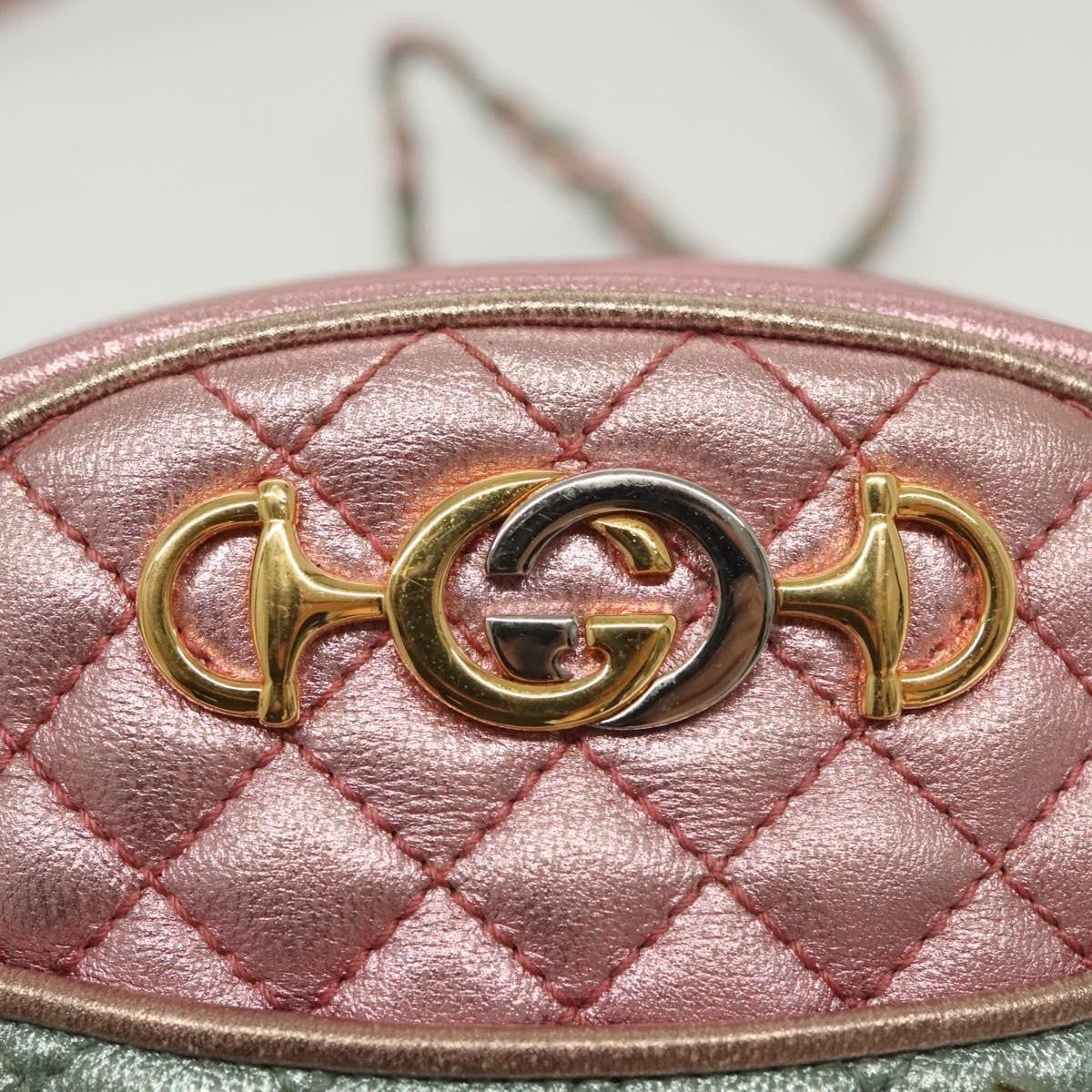 Gucci Trapuntata Camera Shoulder Bag Quilted Laminated Leather, MULTICOLOUR, LEATHER, Shoulder bag
