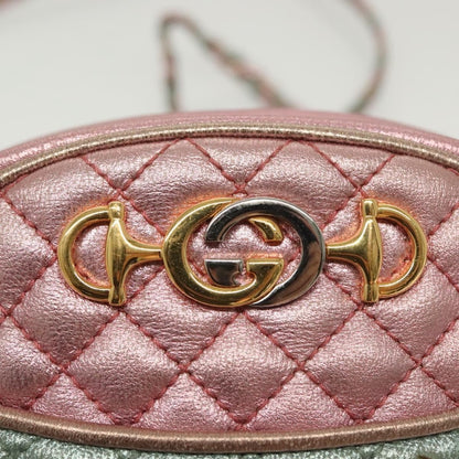 Gucci Trapuntata Camera Shoulder Bag Quilted Laminated Leather, MULTICOLOUR, LEATHER, Shoulder bag