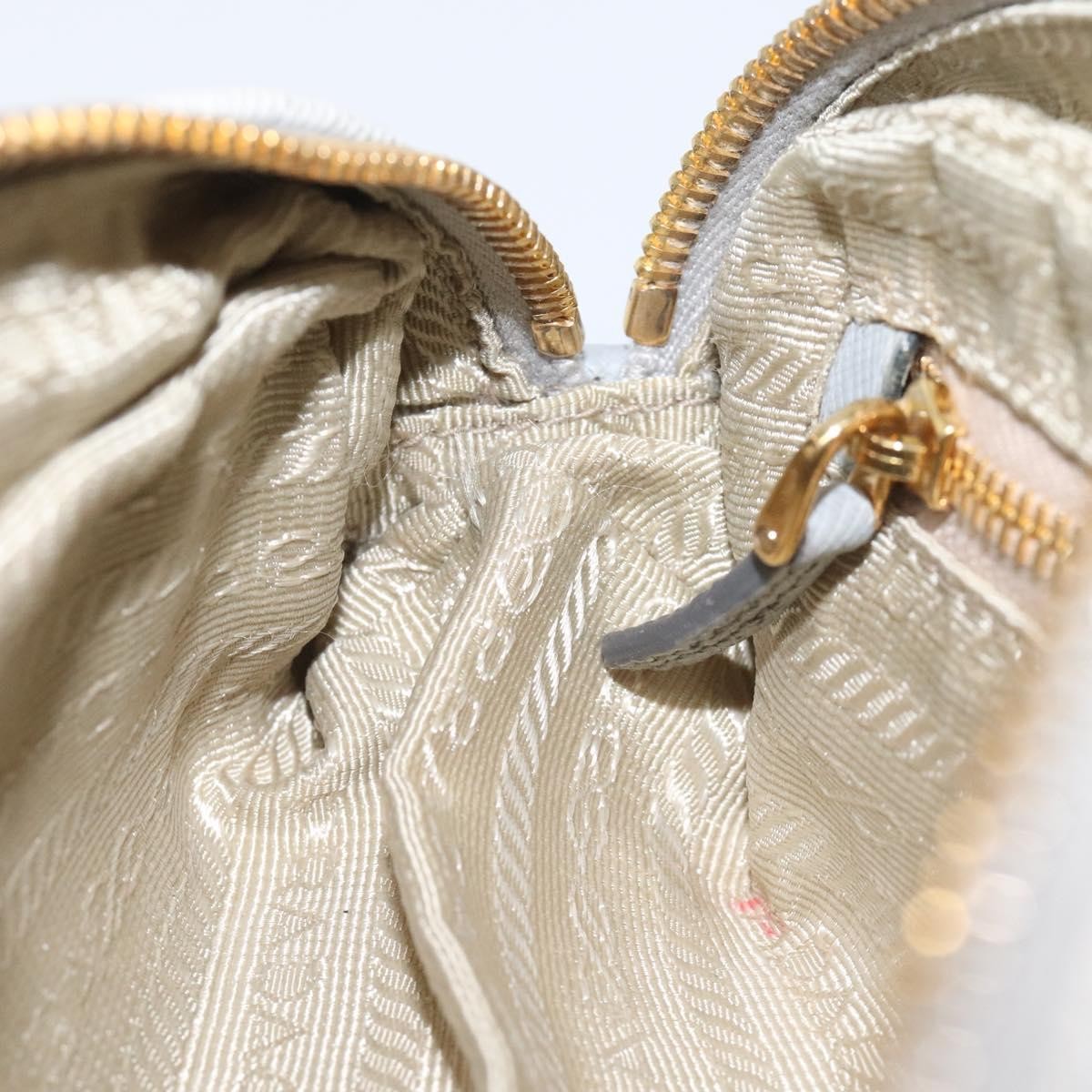 Prada Vintage Pouch Tessuto, GRAY, CANVAS, Clutche & pouche