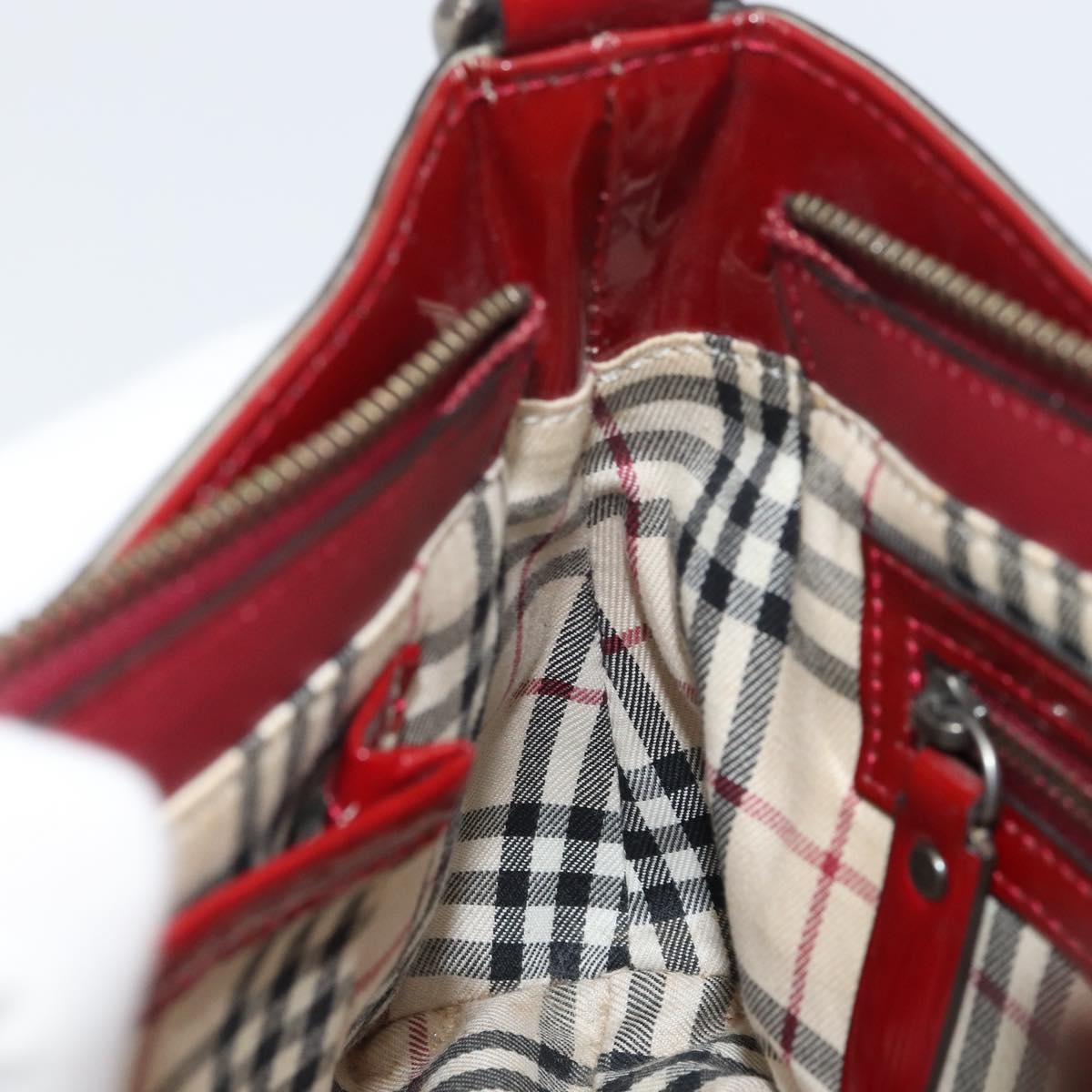 Burberry Vintage Shoulder Bag Patent leather, RED, PATENT_LEATHER, Shoulder bag