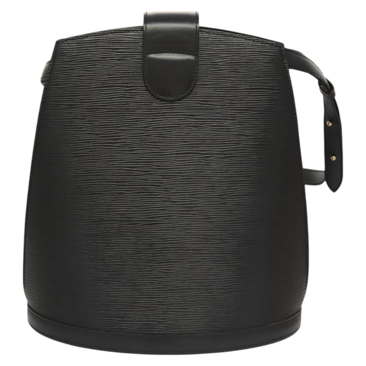 Louis Vuitton Cluny Shoulder Bag Epi Leather, BLACK, LEATHER, Shoulder bag