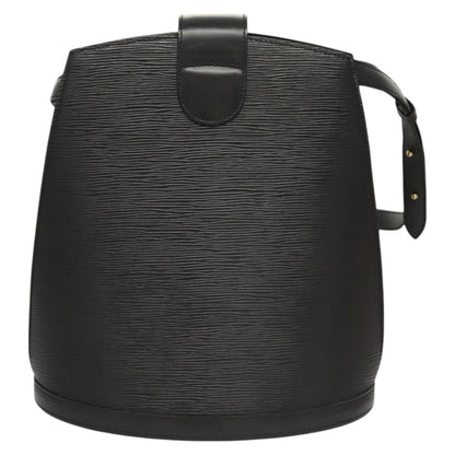 Louis Vuitton Cluny Shoulder Bag Epi Leather, BLACK, LEATHER, Shoulder bag