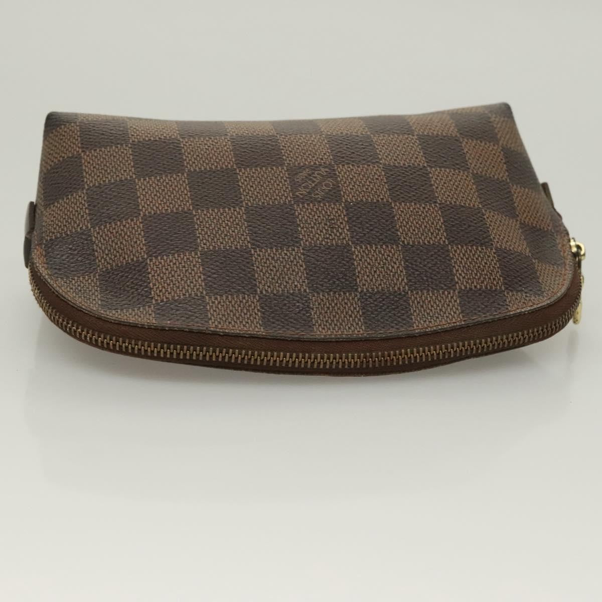 Louis Vuitton Cosmetic Pouch Damier, BROWN, CANVAS, Toiletry Case