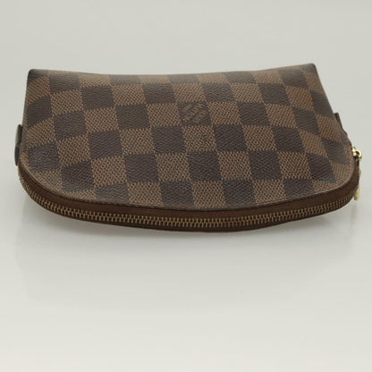 Louis Vuitton Cosmetic Pouch Damier, BROWN, CANVAS, Toiletry Case