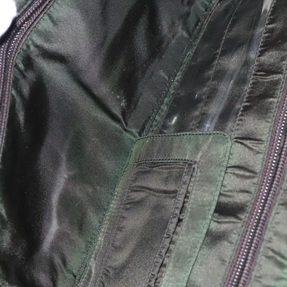 Prada Vintage Zip Handbag Tessuto, GREEN, NYLON, Handbag