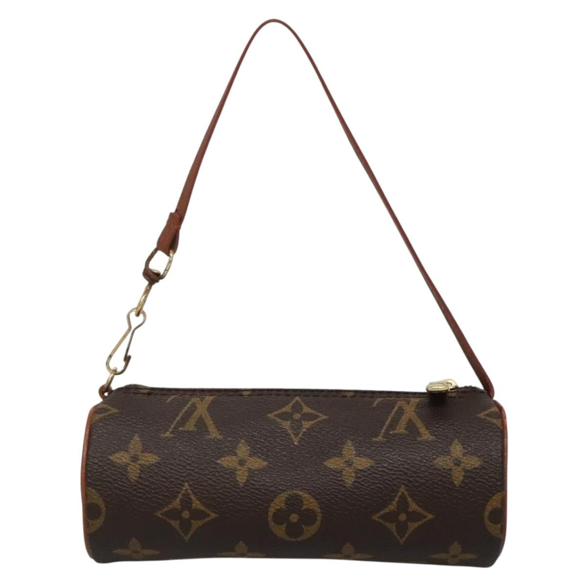 Louis Vuitton Papillon Pochette Monogram Canvas, BROWN, CANVAS, Handbag