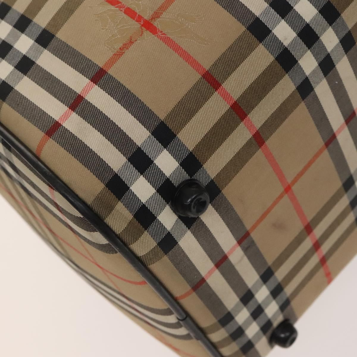 Burberry Nova check boston bag Canvas, BEIGE, CANVAS, Travel bag