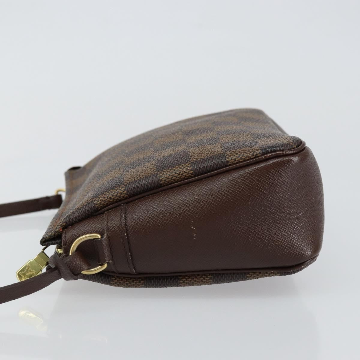 Louis Vuitton Trousse Make Up Bag Damier, BROWN, CANVAS, Clutche & pouche