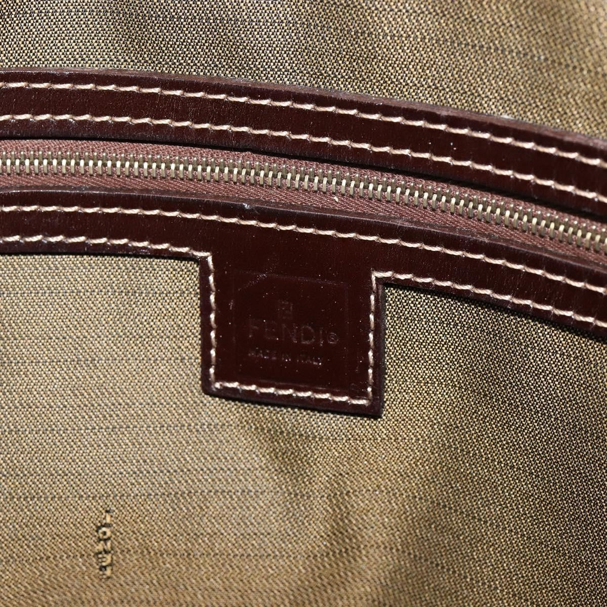 Fendi Vintage Convertible Satchel Zucca Canvas, BROWN, CANVAS, Handbag