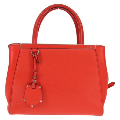 Fendi 2Jours Bag Leather, YELLOW, LEATHER, Handbag