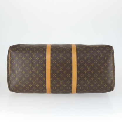 Louis Vuitton Keepall Bag Monogram Canvas, BROWN, CANVAS, Travel bag