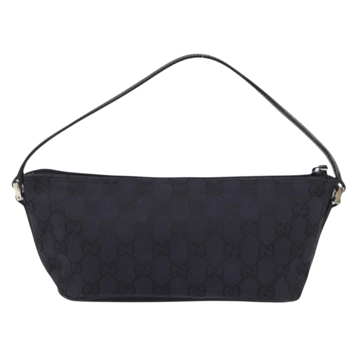 Gucci Vintage Boat Pochette GG Canvas, BLACK, CANVAS, Clutche & pouche