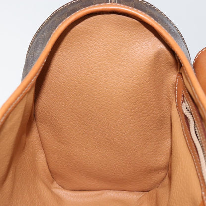 Celine Vintage Macadam Handbag Macadam, BROWN, CANVAS, Handbag