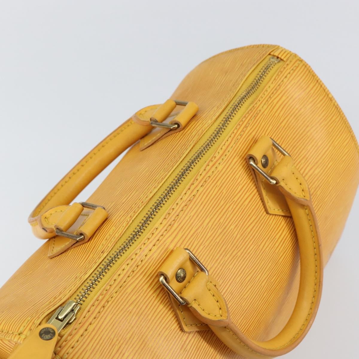 Louis Vuitton Speedy Handbag Epi Leather, YELLOW, LEATHER, Handbag