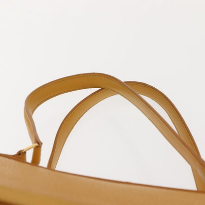 Celine Ring Bag Leather, YELLOW, LEATHER, Tote bag