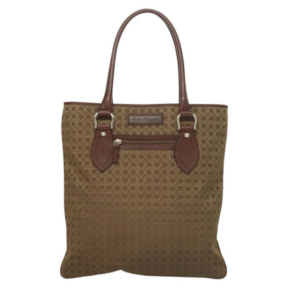 Salvatore Ferragamo Gancini Tote Gancini Canvas, BROWN, CANVAS, Tote bag