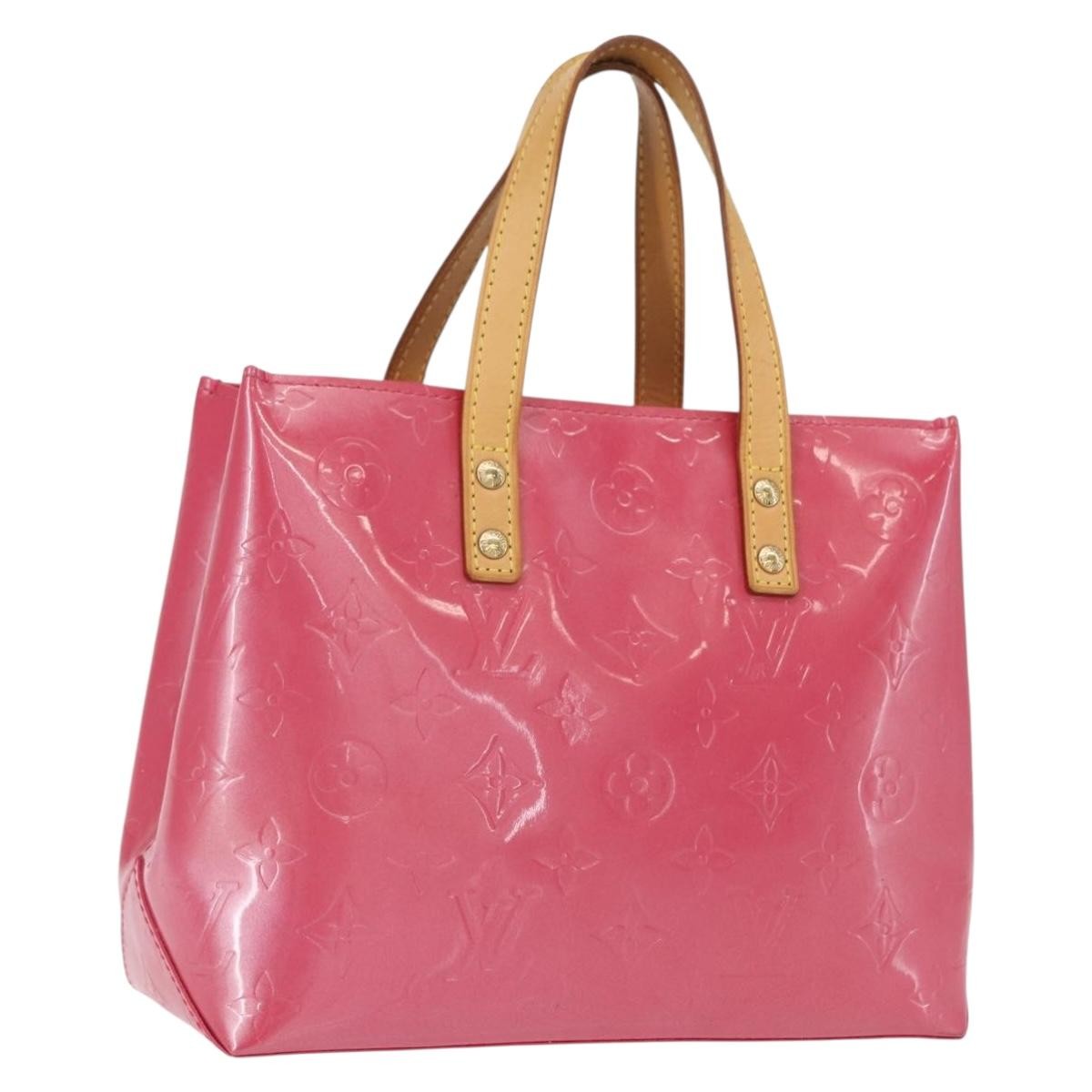 Louis Vuitton Reade Handbag Monogram Vernis, PINK, PATENT_LEATHER, Handbag