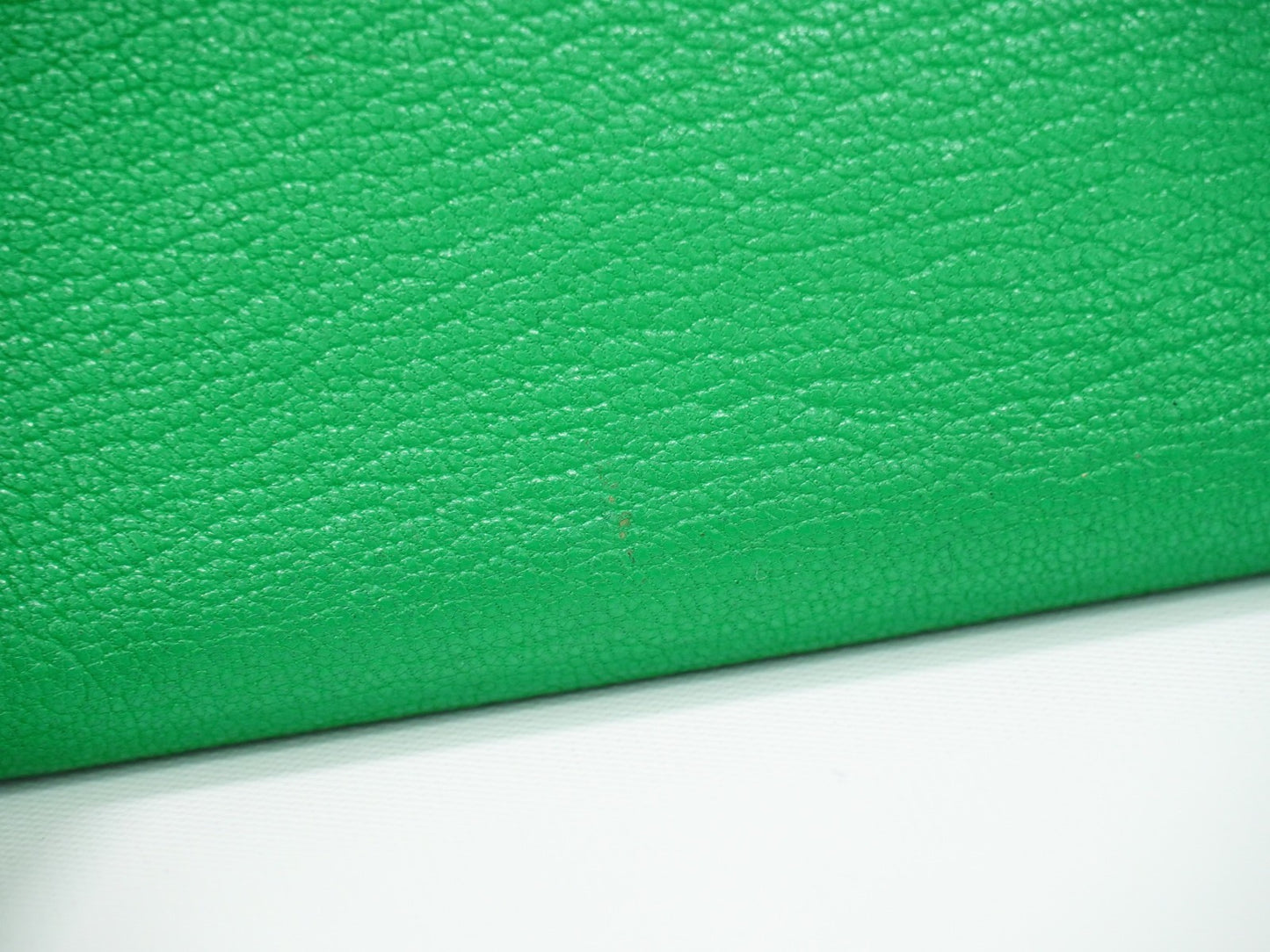 Hermes Bearn Wallet Chevre Mysore, GREEN, LEATHER, Wallets