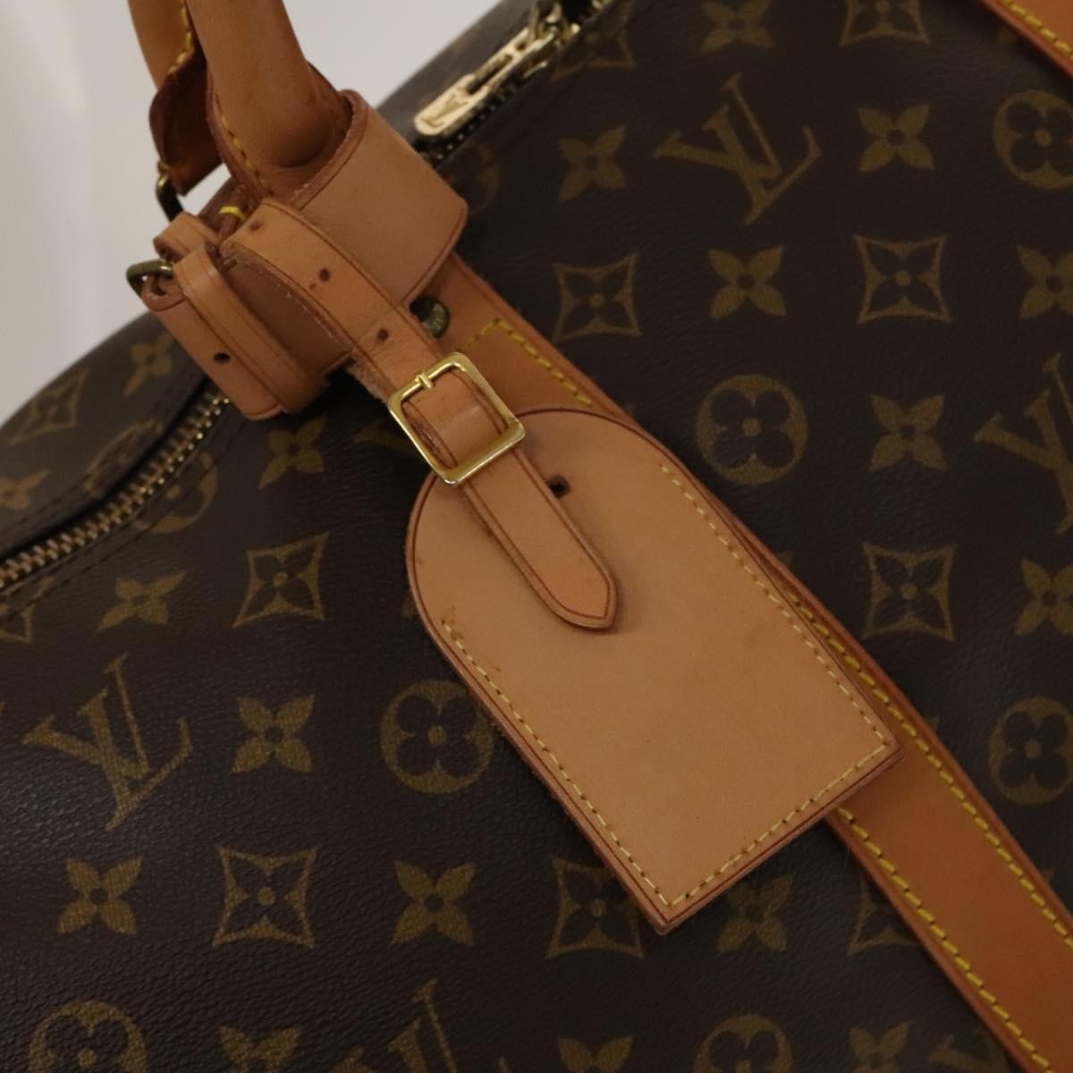 Louis Vuitton Keepall Bag Monogram Canvas, BROWN, CANVAS, Travel bag