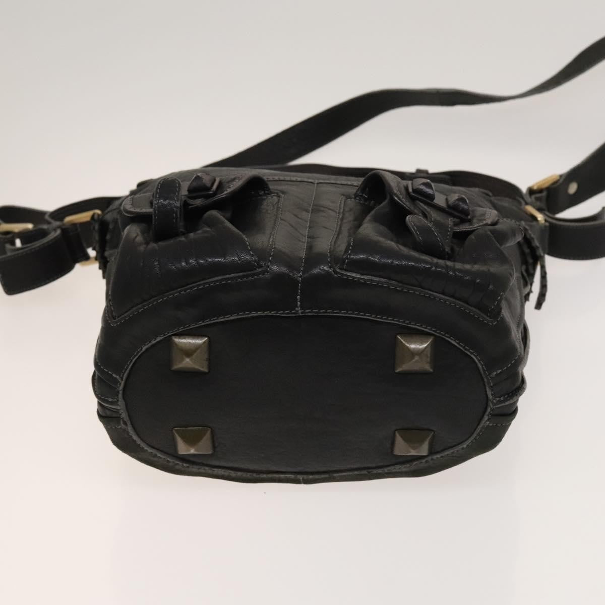 Chloe Vintage Shoulder Bag Leather, BLACK, LEATHER, Shoulder bag