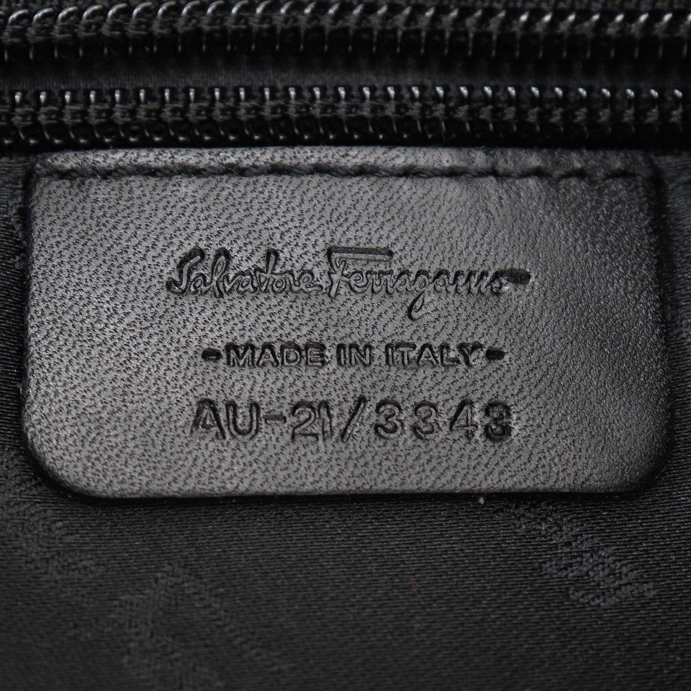 Salvatore Ferragamo Gancini Shoulder Bag Canvas, RED, CANVAS, Shoulder bag