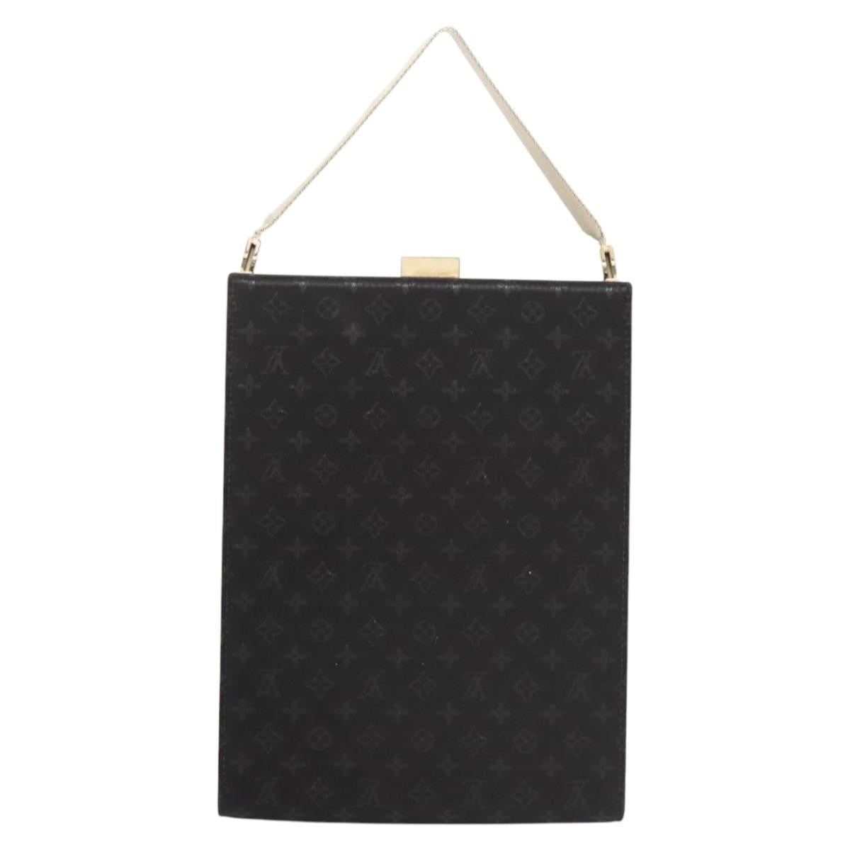 Louis Vuitton Saint Ange Handbag Monogram Satin, BLACK, SATIN, Handbag