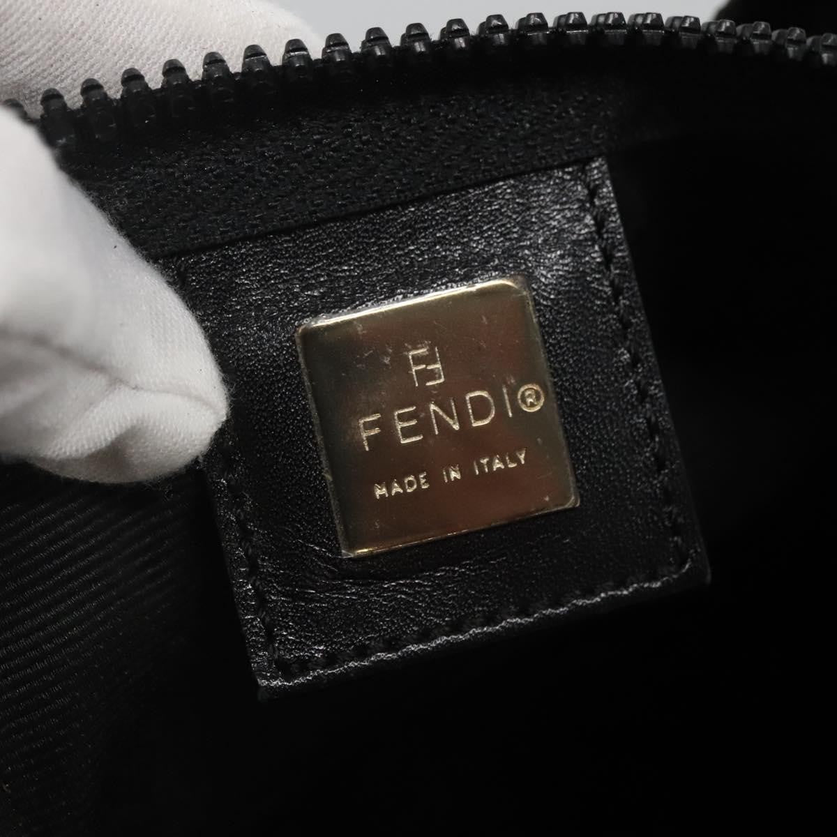 Fendi Vintage Convertible Logo Weekender Nylon, BLACK, CANVAS, Handbag