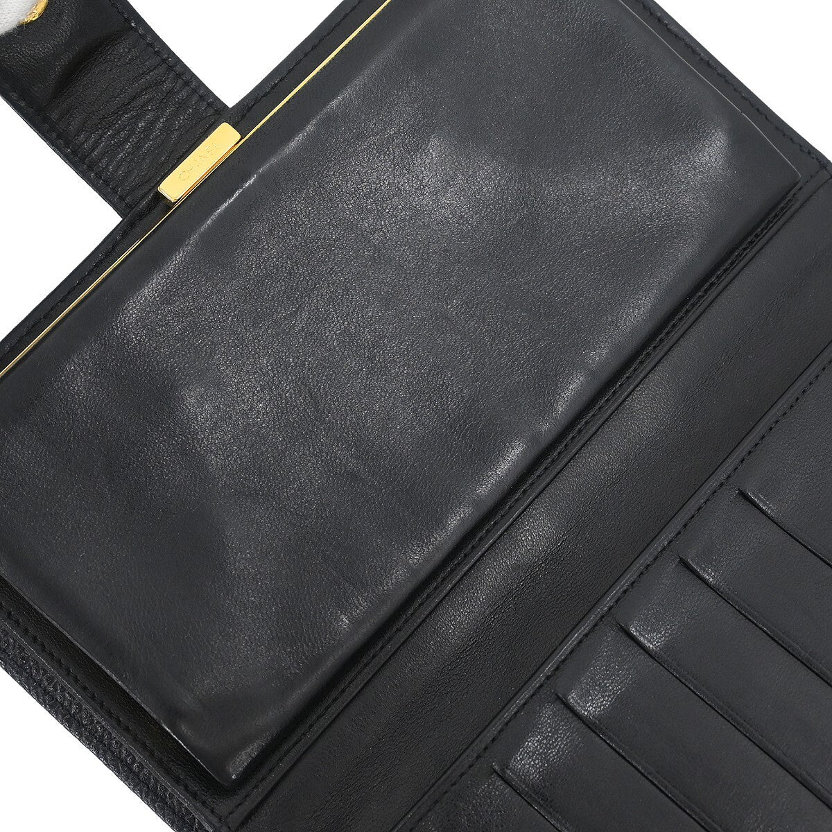 Chanel Timeless CC French Wallet Caviar, BLACK, LEATHER, Wallets