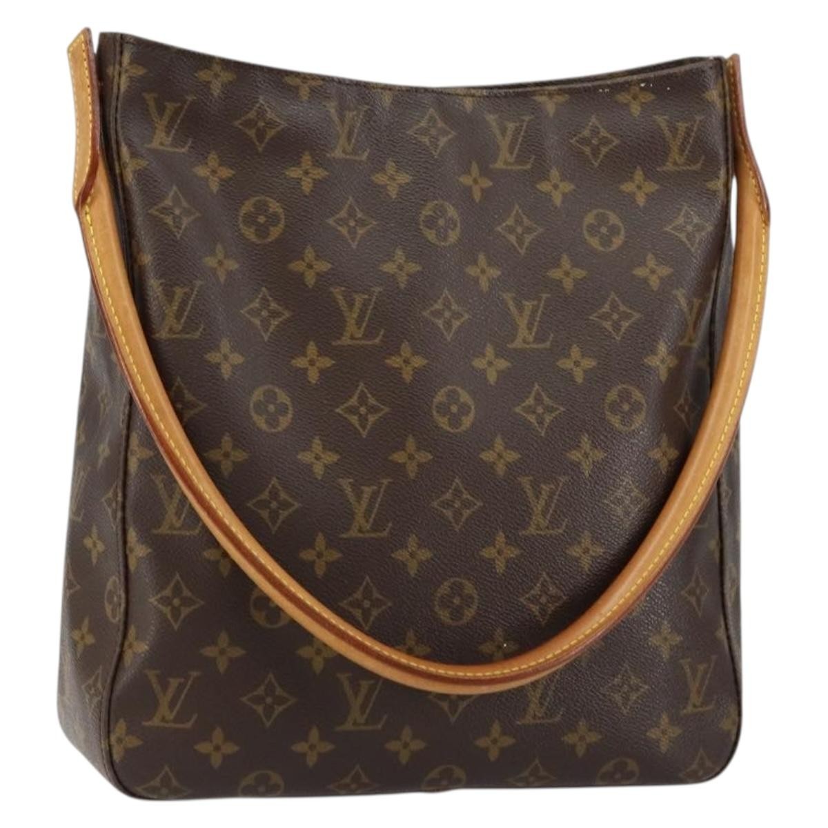 Louis Vuitton Looping Handbag Monogram Canvas, BROWN, CANVAS, Shoulder bag