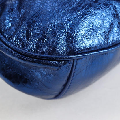 Balenciaga Le Cagole Giant Studs Shoulder Bag Leather, BLUE, LEATHER, Shoulder bag