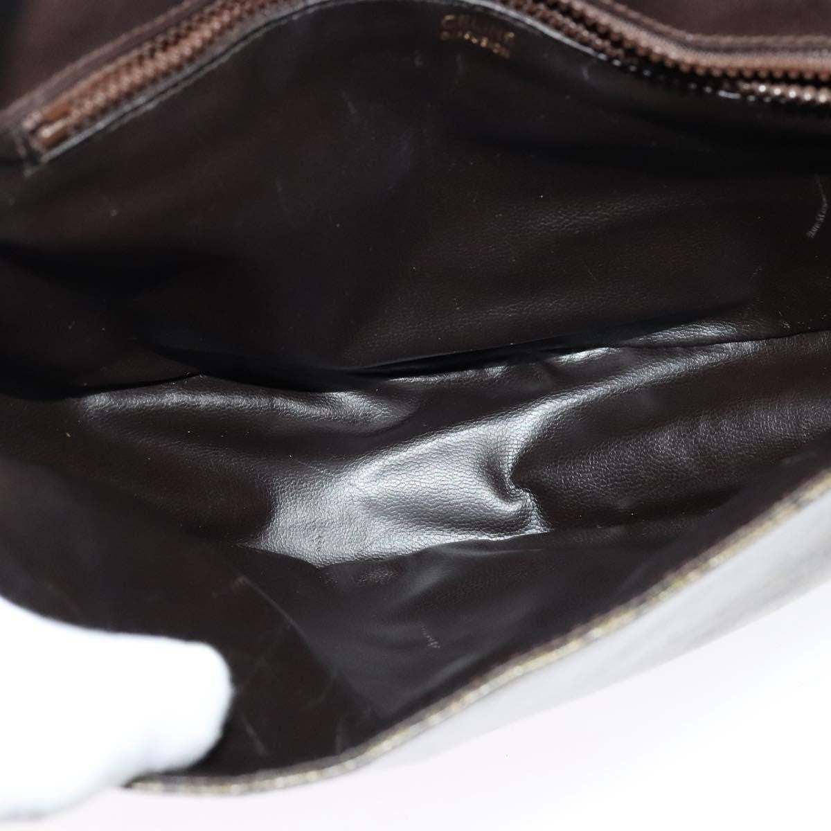 Celine C Sulky Shoulder bag Canvas and Leather, BEIGE, CANVAS, Shoulder bag