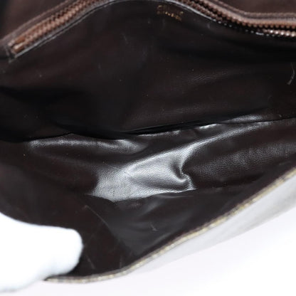 Celine C Sulky Shoulder bag Canvas and Leather, BEIGE, CANVAS, Shoulder bag