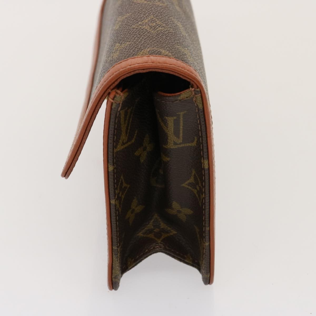 Louis Vuitton Dame Pochette Monogram Canvas, BROWN, CANVAS, Clutche & pouche