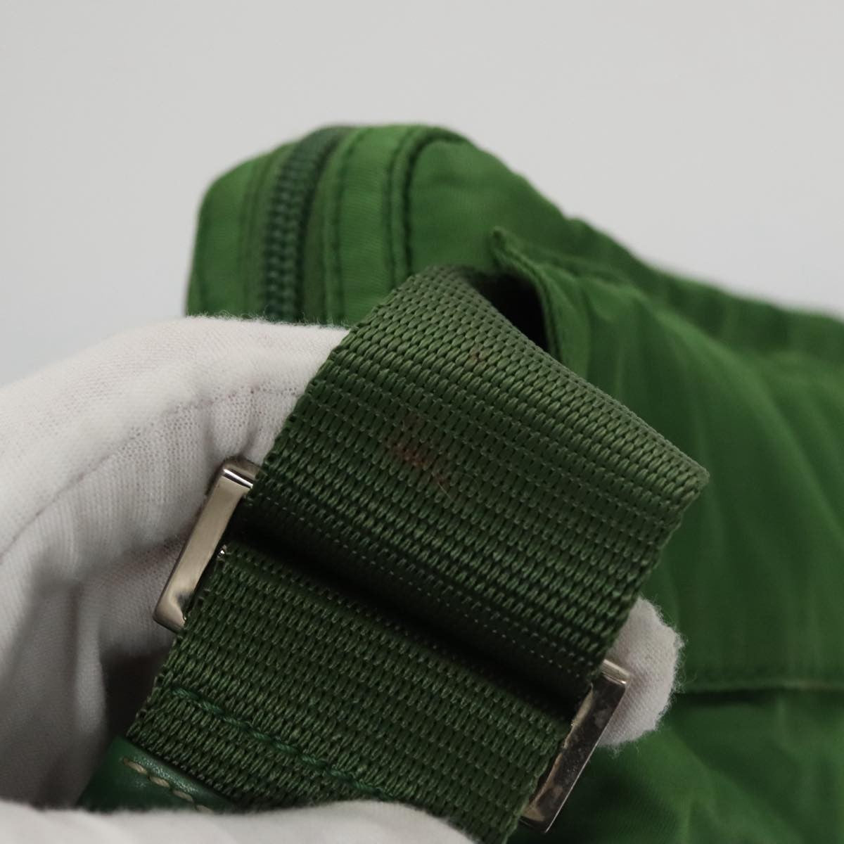 Prada Multi Pocket Zip Waist Bag Tessuto, GREEN, NYLON, Bag