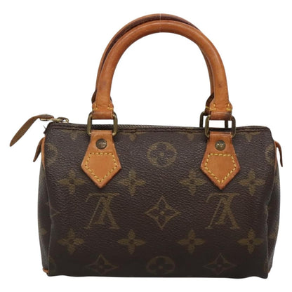 Louis Vuitton Speedy Mini HL Handbag Monogram Canvas, BROWN, CANVAS, Handbag