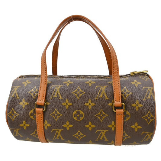 Louis Vuitton Papillon Handbag Monogram Canvas, Brown, Canvas, Handbag
