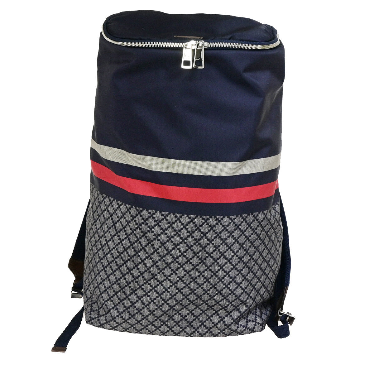 Gucci Travel Backpack GG Nylon, NAVY, NYLON, Backpack